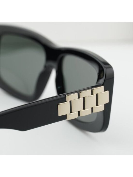 Victoria Beckham VB669S 001 Rectangle Sunglasses – Black/Dark Grey main image 8